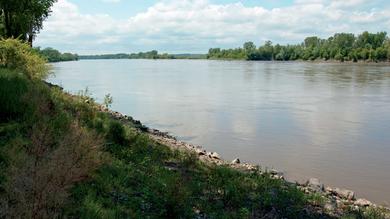 A photograph of the Missouri River